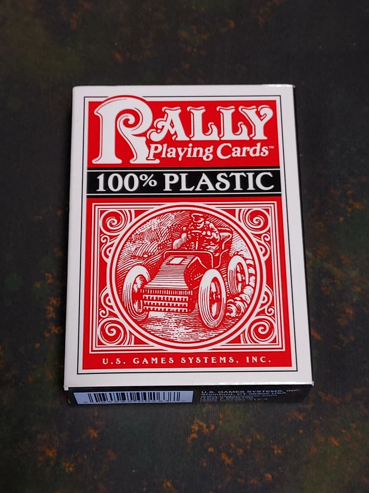 Red 100% Plastic Rally Playing Cards - Playing Cards Deck US Games New! - Image 1 of 1