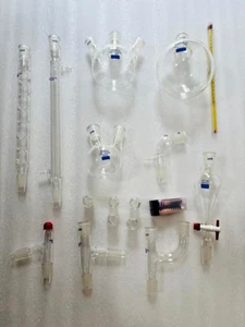 Nuevo kit avanzado de cristalería de laboratorio de química con junta de tierra de vidrio 24/29 29 piezas - Imagen 1 de 12