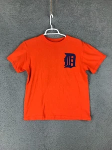 Majestic Detroit Tigers Cabrera 24 Boys Short Sleeve Crew Neck Orange Shirt L - Picture 1 of 8