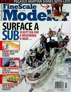 Fine scale Modeler Magazine November 2020 Sculpt Sea for a Weathered U-Boat - Picture 1 of 2
