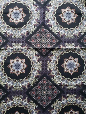 Benartex Fabric Gotham Geometric 2551 Black 1 Yd X 43" Cotton - Image 1 of 4