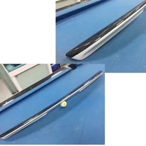 CARBON + WHITE BACK FIT FOR MERCEDES BENZ W211 4DR A TYPE REAR TRUNK SPOILER - Picture 1 of 8