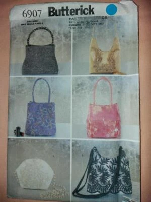 Butterick 6907 Six Evening Bag Patterns - Image 1 of 2