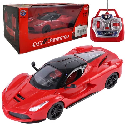 1:16 Rechargeable Kids RC Remote Control High Speed Racing Car Toy With Lights - Image 1 of 4