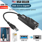 USB 3.0 to Gigabit Ethernet LAN RJ45 1000Mbps Network Adapter For Windows PC Mac