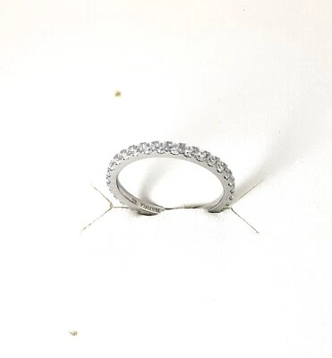 Anello Donna Luca Barra ANK575 Veretta In Acciaio Con Zirconi - Immagine 1 di 3