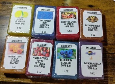 HANDMADE ALL NATURAL GLYCERIN SOAP BARS  5 oz - Image 1 of 4