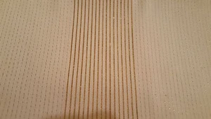 Town House Weiß Creme Goldfaden Leinen 52" Quadratische Tischdecke + 4 NPKN Set Neu - Bild 1 von 5