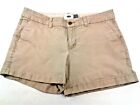 Old Navy Womens Khaki Shorts Factory Distressed Wear on Edges Size 4