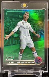 2022-23 Topps Stadium Club Chrome UEFA Cristiano Ronaldo Green /99 Real Madrid
