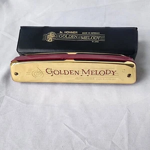 Hohner Golden Melody 2416 Double Reed Tremolo Harmonica C Key Germany Made - Picture 1 of 8