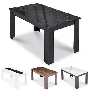 Dining Table Rectangle Wooden Dining Tables For Dining Room Kitchen Living Room - Picture 1 of 54