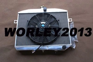Aluminum radiator + fan for Volvo Amazon P1800 GT B18 B20 engine manual 1959-70 - Picture 1 of 10