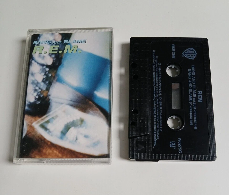 R.E.M. BANG AND BLAME CASSETTE TAPE SINGLE WARNER BROS UK 1994 - Image 1 of 1