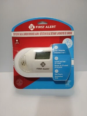 First Alert EXPLOSIVE GAS & CARBON MONOXIDE Alarm GCO1CN New In Open Box - Bild 1 von 2