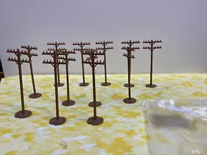 De colección Teléfono Eléctrico Cable Postes Utilidades Tren FERROCARRIL 12 CNT Plástico - Imagen 1 de 3