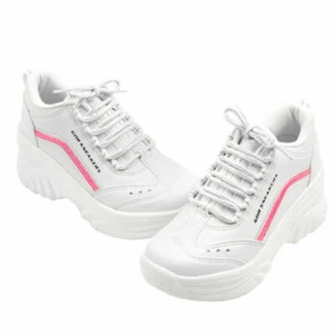 Women High Heel Sneakers Cheerleaders Shoes Wedge Platforms Cheer Leader - Picture 1 of 11
