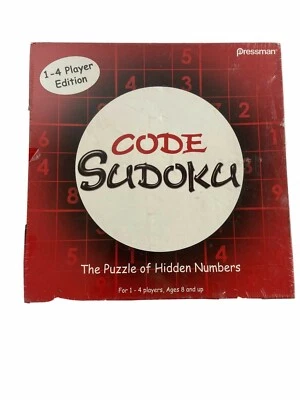 Code Sudoku Hidden Numbers Game 2006 By Pressman 1+ players Brand NEW Ages 8+ - Image 1 of 4