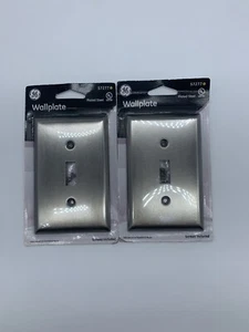 *NUOVO* (2) Placchette da parete uscita originali GE 57241 - acciaio cromato placcato - Foto 1 di 3