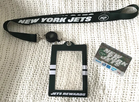2014 New York Jets NFL Jets Rewards Ticket Holder + Lanyard NEW + Schedule Cover