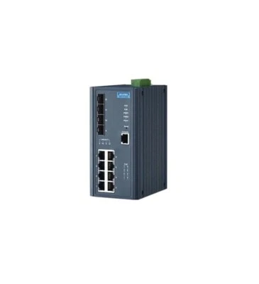 ADVANTECH EKI-7712G-4FPI-AE 8G+4SFP Port POE Wide Temp Ethernet Switch EKI-7712G - Image 1 of 4