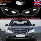 Headlight lenses Replacements for Mercedes-Benz W221 S-Class 09-2013 Left+Right