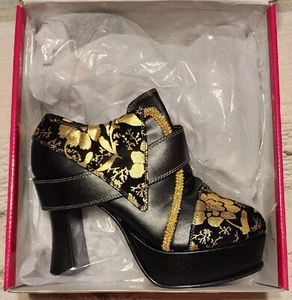 Tacones Funtasma - negros/dorados - con hebilla - Imagen 1 de 4