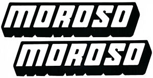 Moroso Racing Decals Stickers Vinyl Medium Size Car Black Window Body Set of 2