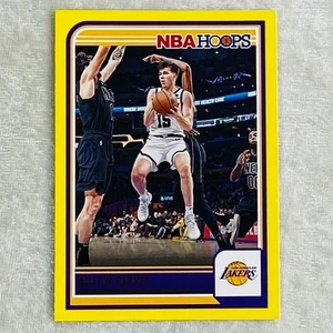 Austin Reaves SP 2023-24 NBA Panini Hoops Yellow Flood Parallel Lakers Card #41 - Picture 1 of 2