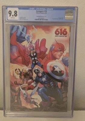 Avengers #25 Marco Chechetto 616 Day Variant CGC 9.8 - Image 1 of 2