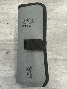 New Browning RMEF Hunting Knife Set with New Case - Never Used - Picture 1 of 3