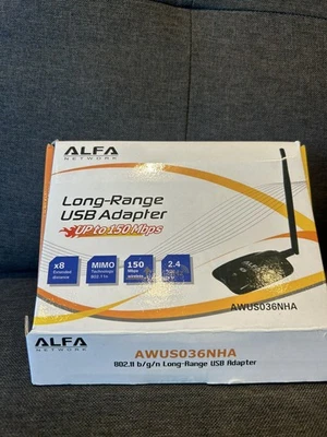 ALFA Networks Long Range USB Adapter - AWUS036NHA(c1) - Image 1 of 4