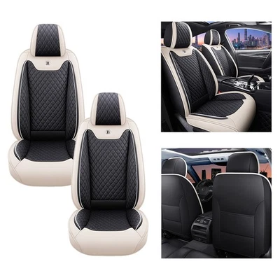 Car Seat Cover white black  for Dodge 5-Seats PU Leather Protection Cushion Foto 1 de 3