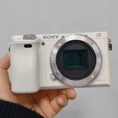 Sony Alpha A6000 24.3MP Mirrorless Digital Camera - White (Body Only) - Image 1 of 4