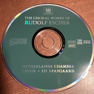The Choral Works Of Rudolf Escher, Netherlands Chamber, Ed Spanjaard *CD Only** - Picture 1 of 2