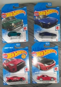 Hot Wheels J imports set JDM 1/64 lot of 4 Toys Mazda Nissan Honda Prelude N600 - Picture 1 of 7