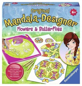 Ravensburger 29809 9 "Flores y Mariposas Mandala Diseñador Artesanía Kit - Nuevo en Caja - Imagen 1 de 5