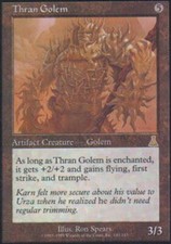 MTG magic cards 1x x1 Light Play, English Thran Golem Urza's Destiny