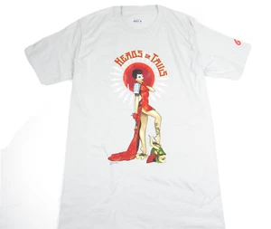 Graphitti Graphic Heads or Tails Gray T-shirt Womens Size Small (34-36) Hanes - Picture 1 of 3