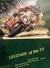 Legends of the TT - Records & Track Heros - Peter Hearsey Artwork-Hailwood, Dunlop.