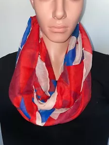 Multicolored Aztek Design Womens' Infinity Scarf - Picture 1 of 3