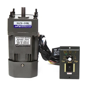 Controlador eléctrico de velocidad variable monofásico 1:10 (10k) con motorreductor de CA 60W 110V - Imagen 1 de 16