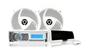 DNA Marine Kit With Bluetooth USB/SD Aux 4x25Watt With Speakers Antenna & Cover - Picture 1 of 10