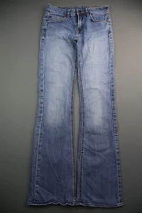 Pantalones de mezclilla para mujer Buffalo David Bitton MEGA corte bota elásticos desgastados talla 27 (27x30) - Imagen 1 de 8
