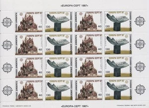 1987 EUROPE CEPT Greece Mini Sheet Modern Architecture MNH** - Picture 1 of 1