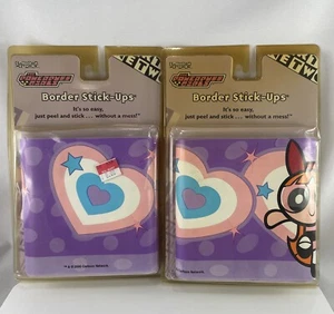 POWERPUFF GIRLS Border Stick-ups 5"x15' - Lot Of 2  New Wall Art VINTAGE  DECOR - Picture 1 of 5