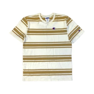 Champion Men’s 100% AUTHENTIC S/S Tshirt size Medium multicolor Logo stripe - Picture 1 of 4