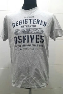 NEW Duke D555 Red Label Graphic T-Shirt, Grey - M - Picture 1 of 1