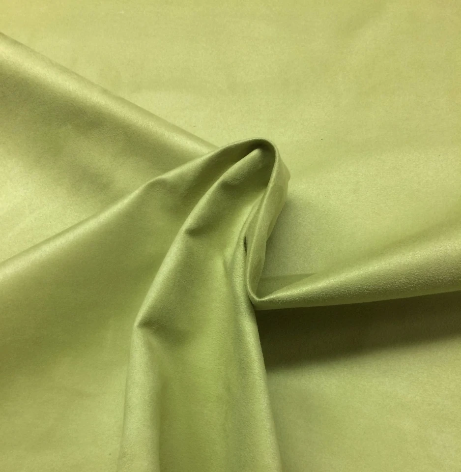 TELA PARA MUEBLES TIPO GAMUZA VERDE LIMA MICROFIBRA BALARD DESIGNS POR YARDA 56" W Foto 1 de 3