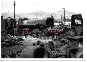 25FF377 RP VERSCHROTTUNG DENVER & RIO GRANDE WESTERN RR PUEBLO KESSEL RAUCHGASE TENDER - Bild 1 von 1